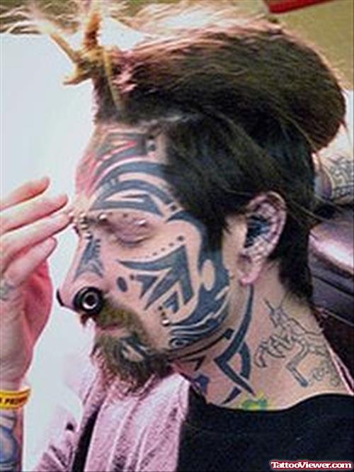 Extreme Tattoo On Face