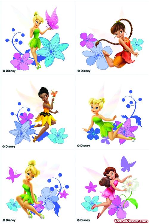 Amazing Disney Fairy Tattoos Designs
