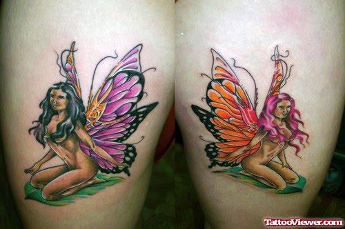 Colored Fairy Tattoos