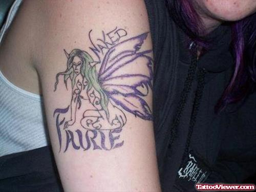 Right Bicep Fairy Tattoo