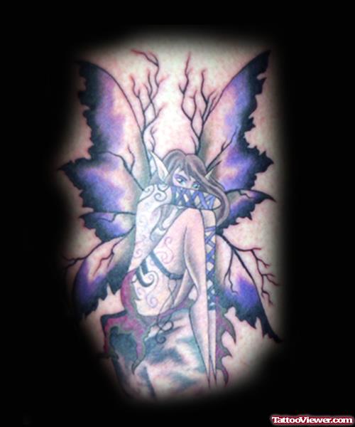 Awful Colored Fairy Tattoo