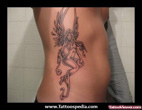 Side Rib Fairy Tattoo