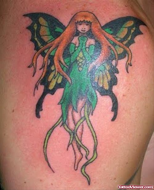 Green Fairy Tattoo