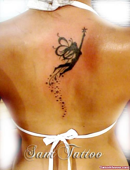 Fairy Tattoo On Girl Back
