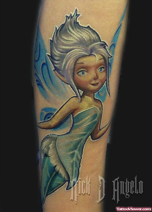 Cute Little Fairy Tattoo