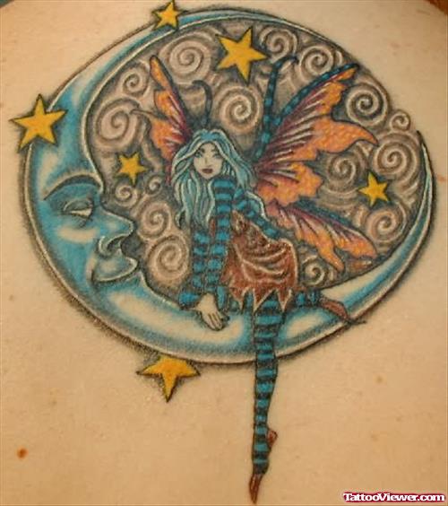 Moon Fairy Tattoo