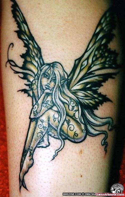 Fairy Black Tattoo
