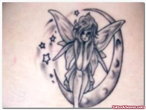 Fairy And Stars Tattoo
