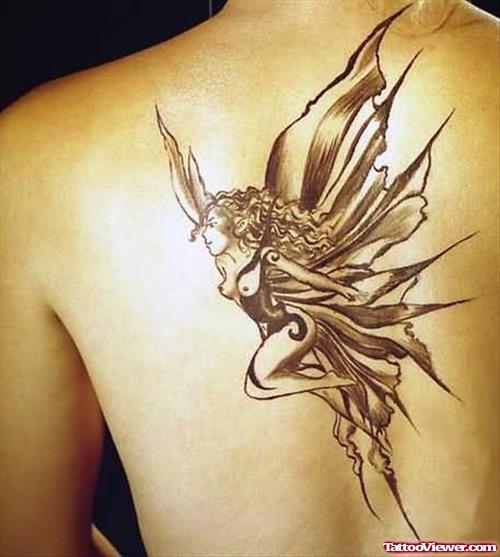 Elves Fairies Tattoo On Back