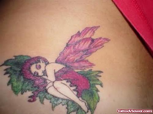 Sleeping Fairy Tattoo