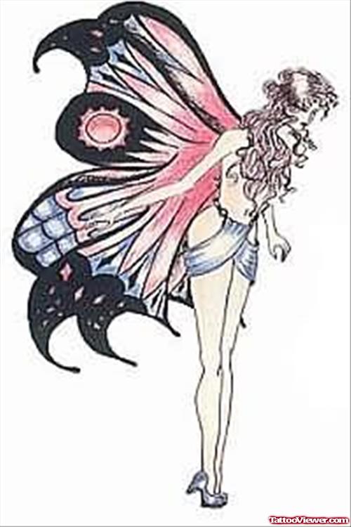 Fairy Standing Tattoo