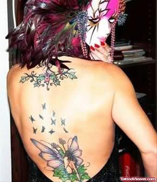 Fairy New Design Tattoo On Back
