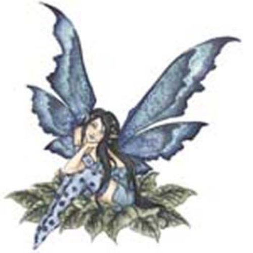 Colored Buttefly Fairy Tattoo Design