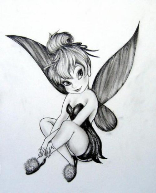 Cute Fairy Tattoo Design