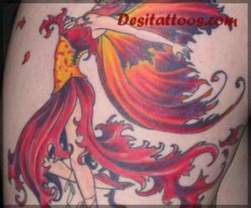 Fairy Tattoo On Side