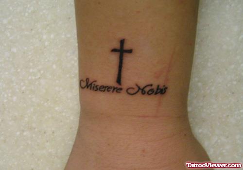 Wrist Cross And Faith Tattoo