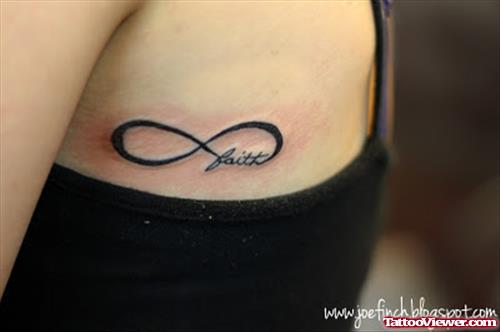 Infinity Faith Tattoo On Side