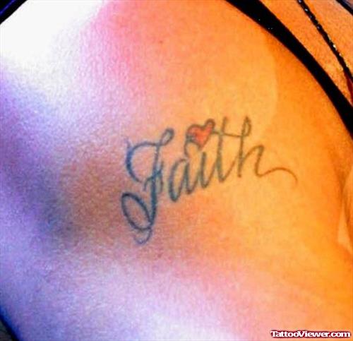 Tim McGraw Faith Tattoo On Shoulder