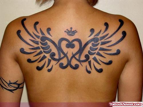 Japanese Faith Tattoo On Back