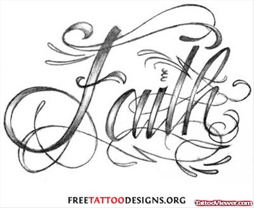 Free Faith Tattoo Design