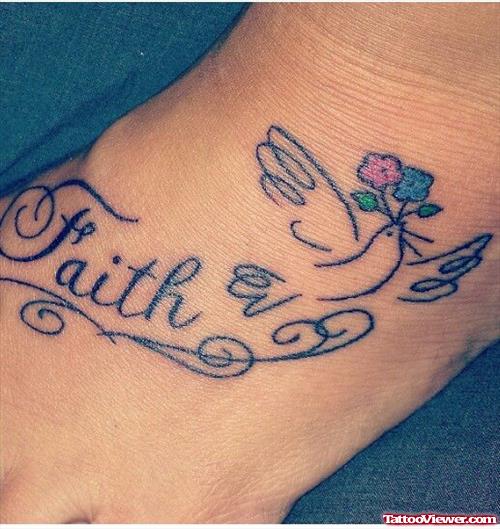 Flowers And Faith Tattoo