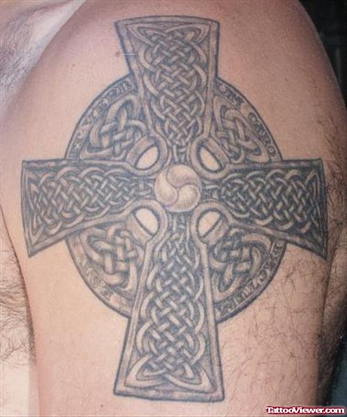 Celtic Cross Faith Tattoo