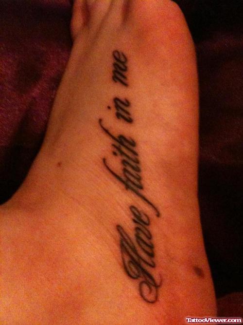 Have Faith In Me Tattoo