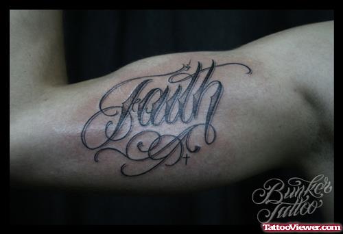 Bicep Faith Tattoo
