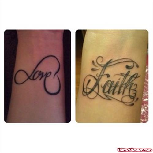 Love And Faith Tattoo