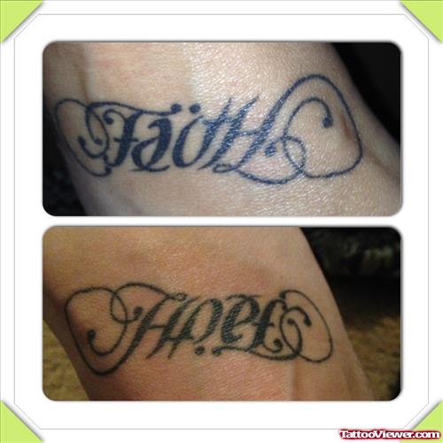 Hope And Faith Tattoo