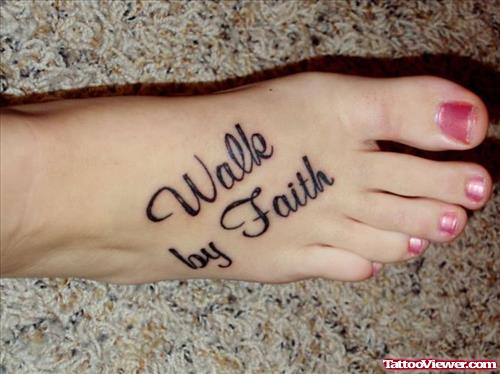 Beautiful Walk By Faith Tattoo