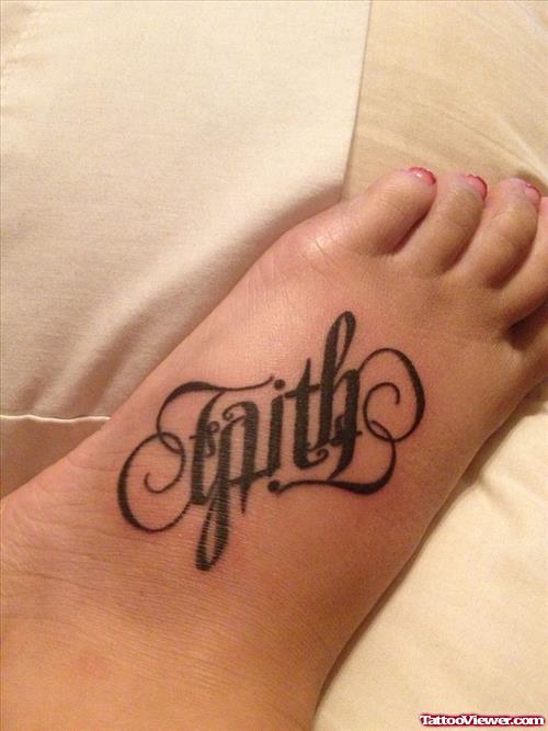 Best Left Foot Faith Tattoo