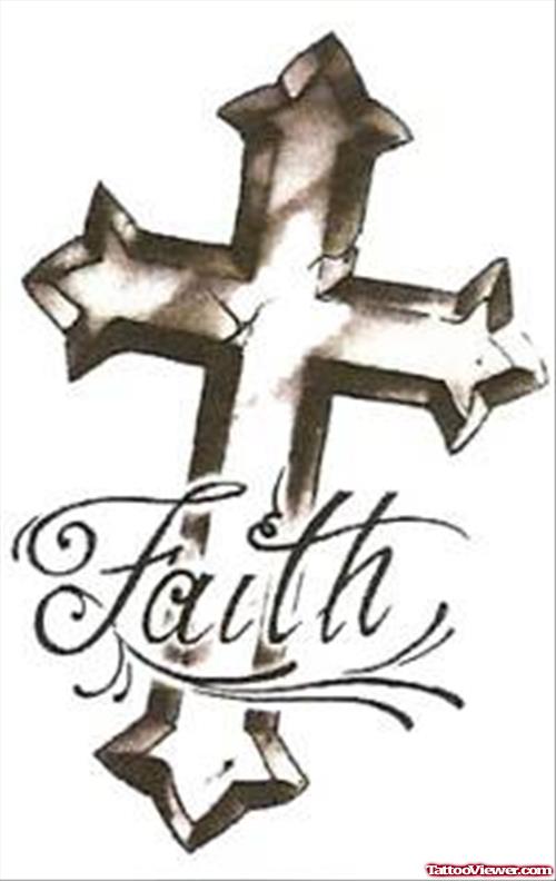 Faith Cross Tattoo Design