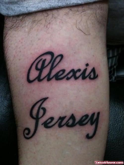 Plexis Jersey Tattoo