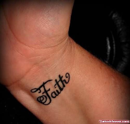 Faith Tattoo on Wrist
