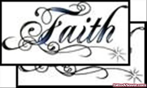 Faith Tattoo Deisgn Picture