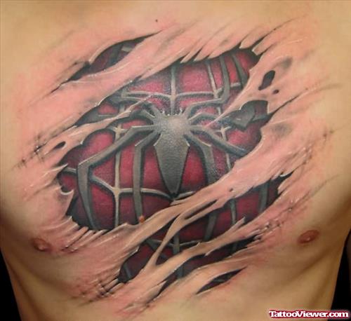 Realistic Chest Tattoos