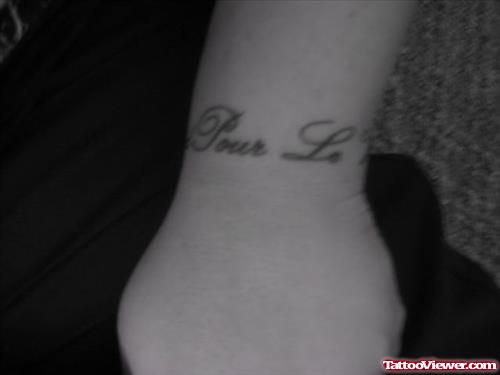 Faith Tattoo On Hand