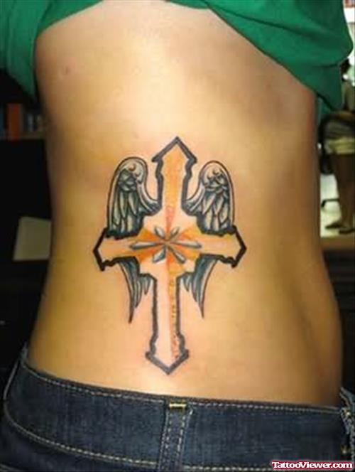 Cross Wings Tattoo