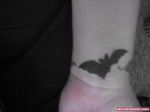 Bat Tattoo On Wrist
