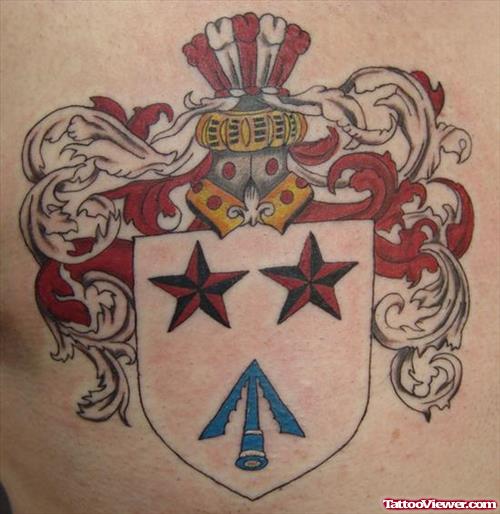 Cool Family Crest Tattoo For Girls