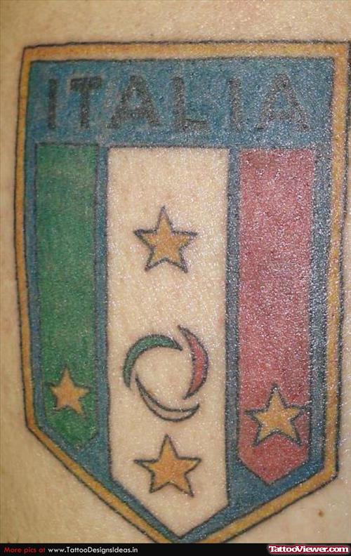 Italia Family Crest Tattoo