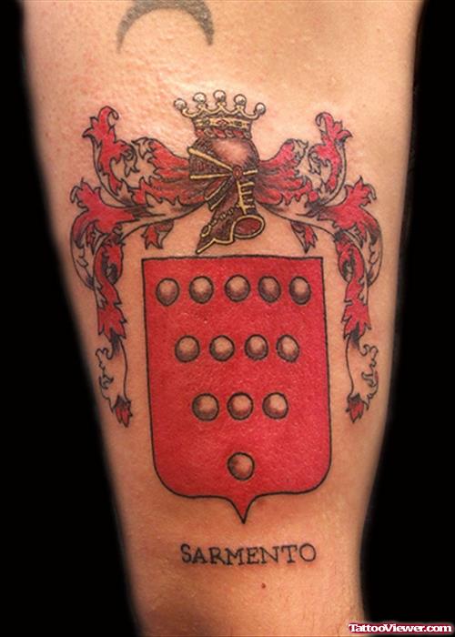 Sarmento Family Crest Tattoo