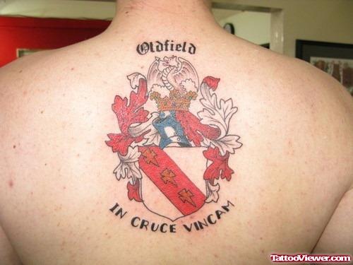 Old Field Family Crest Tattoo
