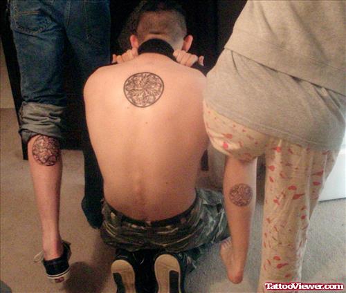 Crazy Upperback Family Crest Tattoo