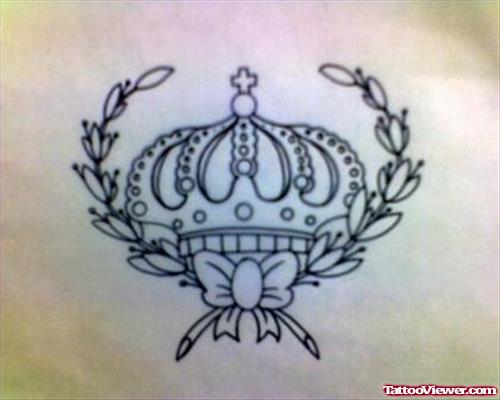 Crown Japanese Family Crest Tattoo
