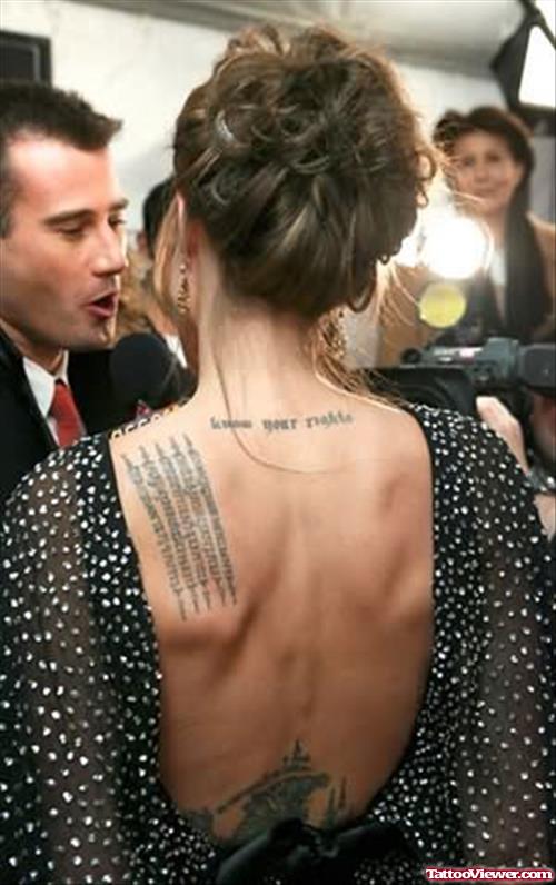 Angelina Back Tattoo