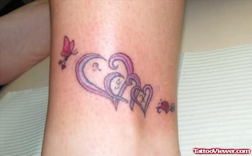 Family Hearts Tattoo