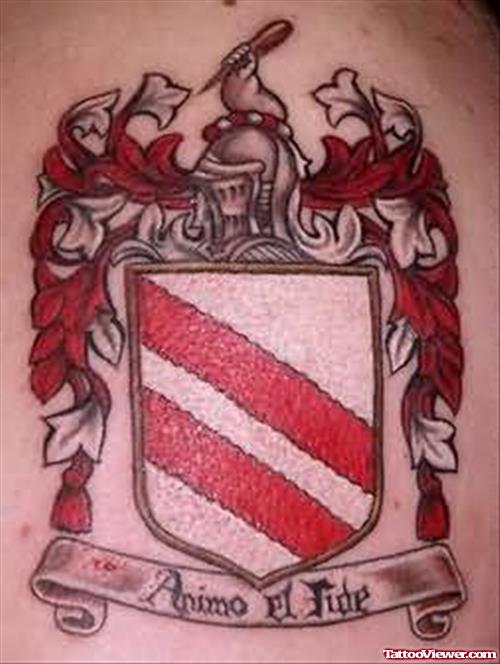 Blooming Family Crest Tattoo