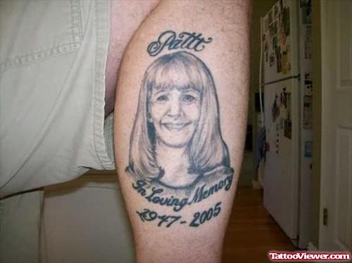 Memorable Family Tattoo on Leg
